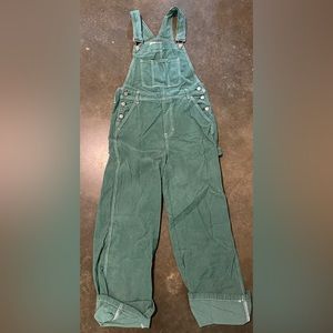 Pacsun Green Corduroy Overalls